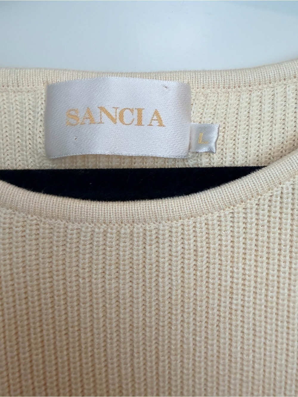Knit Short Sleeve Mini Dress in Cream - Picture 7 of 12